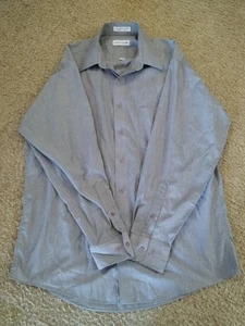 Pierre Cardin Men's Dress Shirt 15-15 1/2 32/33 Button Down Gray - Picture 1 of 11