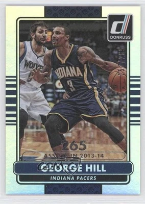 2014-15 Panini Donruss Stat Line Silver Season /265 George Hill #72 - Image 1 of 2
