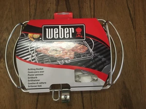 NEW Weber 6470 Stainless Steel Grill Basket 11 in. L X 8.1 in. W - Picture 1 of 2