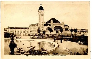 CP 87 - HAUTE-VIENNE - Limoges - La Gare et les Jardins - Picture 1 of 1