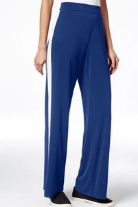 ¡NUEVO! Pantalones activos Michael Kors a rayas laterales pierna ancha talla grande - Imagen 1 de 7