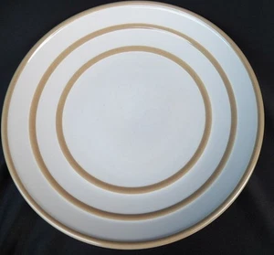 SET OF 2 PFALTZGRAFF RADIUS SALAD PLATES WHITE TAN 8 3/8" - Picture 1 of 2