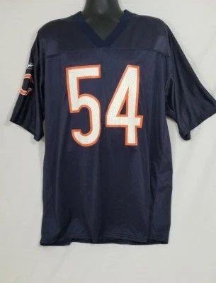Camiseta de fútbol americano Brian Urlacher Chicago Bears azul de la NFL #54 talla grande Foto 1 de 4