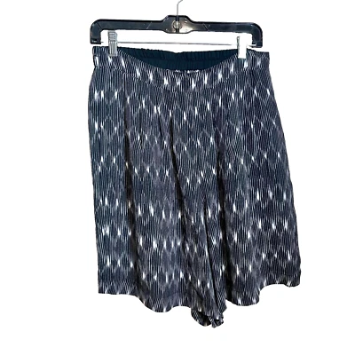 Bermudas Brochu Walker Verna para mujer M negras seda cintura elástica calce relajado Foto 1 de 4