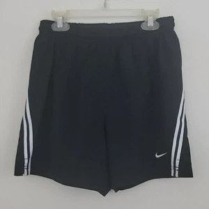 Nike Fit Dry Black w/White Stripes Athletic Shorts 14-16 Kids L - Picture 1 of 10