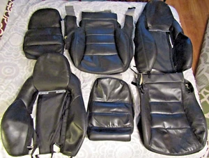 2008 Corvette Factory Leather Seat Covers, Dark Gray - Picture 1 of 24