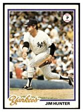 1978 Topps 460 Jim Catfish Hunter New York Yankees MLB baseball card
