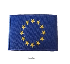 Parche bordado bandera de la UE plancha de coser en parches hágalo usted mismo insignias rebanadora ropa artesanías - Imagen 1 de 3