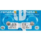 2 X Renata 319 155V Watch Cell Batteries Sr527sw Mercury Free Silver Oxide
