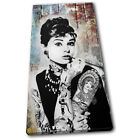 Audrey Hepburn Urban Iconic Celebrities SINGLE Leinwand Kunst Bild drucken