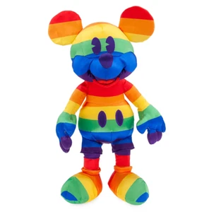 Disney Store 2020 Rainbow Colors 15" Mickey Mouse peluche nuevo con etiqueta - Imagen 1 de 1