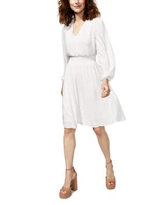 Kensie Women's V Neck Dress White Size 6 - Picture 1 of 4