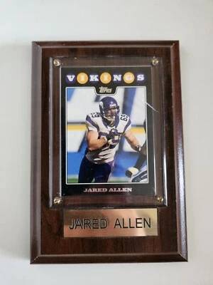 Ограниченный выпуск 10 из 12 карт Topps Minnesota Vikings Джаред Аллен в рамке - Изображение 1 из 4