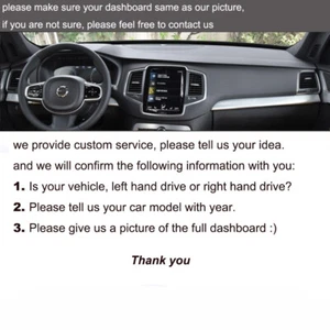 Cubierta de salpicadero de coche Alcantara personalizada envolvente para Volvo XC90 2015-2021 - Imagen 1 de 10