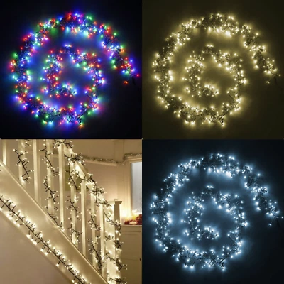 LED Cluster Connectable WATERPROOF Outdoor Xmas Lights Christmas Battery/Mains - Image 1 of 4