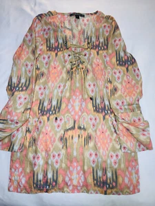 Sanctuary Women’s Marrakech Printed Bell Sleeves Pullover Dress Size L . Vestido - Picture 1 of 10