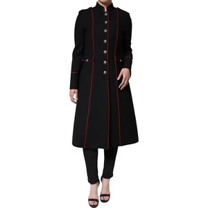 DOLCE & GABBANA Jacket Black Single Breasted Trench Coat IT40/ US6/S RRP 4130usd - Picture 1 of 8