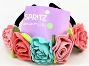 Spritz™ Girls Floral Headband - Flowered Crown - New - Picture 1 of 3