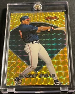 RARE 1996 ALBERT BELLE BOWMAN'S BEST ATOMIC REFRACTOR #6 INDIANS  - Picture 1 of 2