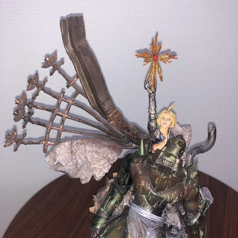 Fullmetal Alchemist Figure SCULPTURE ARTS Edward & Alphonse Elric Damaged J2966 Cover
