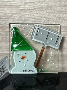 ICE QUIPS Seasons of Cannon Falls SNOWMAN~SNOW PLOW~Ornament Xmas Holiday~NWT - Picture 1 of 3