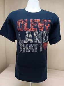 CLEVELAND INDIANER HERREN XL BLAU KURZARM T-SHIRT VORNE BILD GRAFIK - Bild 1 von 12