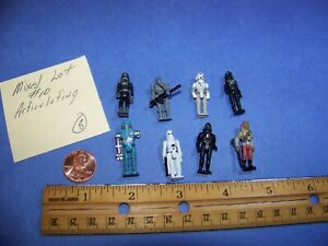 Star Wars Figures Mixed Lot #10 (Micro Machines Size) (Includes All 8 Figures)