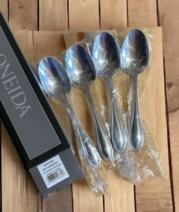 Cubiertos de acero inoxidable OneidaAmerican Harmony 4 cucharas de sopa ovaladas para cena nuevas en caja - Imagen 1 de 1