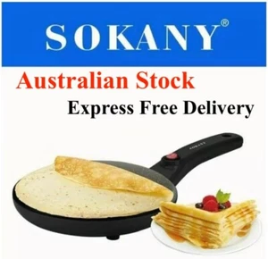 Electric Pancake Crepe Maker Non Stick Pizza Cook Kitchen Tools Tortilla maker - Bild 1 von 8