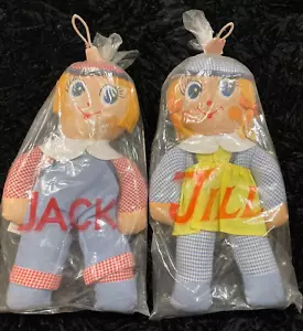 Vintage 1970s | Jack & Jill Rag Dolls | New - Picture 1 of 6
