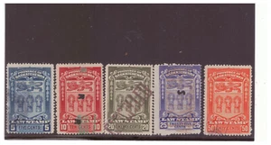 CANADA VAN DAM SL33-44 1908 SASKATCHEWAN LAW STAMPS COMPLETE SET USED WPG6 - Picture 1 of 3