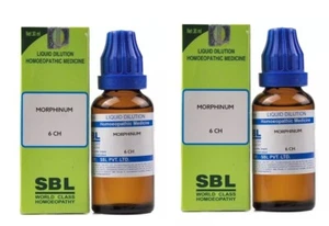 (2 Pack) SBL Homeopathic Morphinum 6 CH (30ml Each) Dilution - Picture 1 of 3