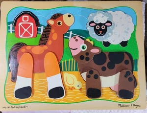 Melissa & Doug Barn Buddies - Layered Wood Puzzle  Pre-owned 3740 - Picture 1 of 3