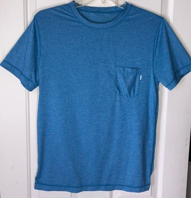 Vuori Tradewind Short Sleeve Shirt Tee Stretch Performance Blue M Medium EXC! - Image 1 of 3