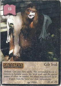 Spellfire CCG, Nightstalkers Chase 21 - Gib Irod, Medium Played, TSR, 1996 - Picture 1 of 2