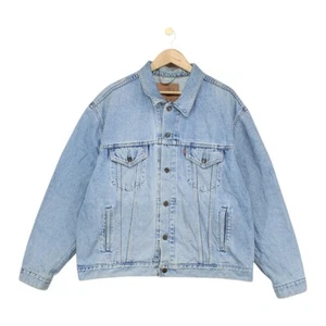 Vintage Wrangler Denim Jacket Mens Size 2XL Blue Trucker Cotton Retro Western - Picture 1 of 15