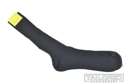 Новый с Ярлыками - JOHN LOBB твердый темно-синий шерсти смесь мужские роскошные носки - размер 13 короткие - Изображение 1 из 3