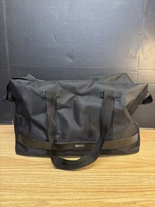 Giorgio Armani Frangrances Black Canvas Duffel Bag #4707 - Picture 1 of 10