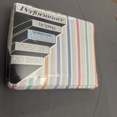 Vintage Performance by Springs Twilite Hampton Stripe 3 pc Twin Bed Sheet Set - Image 1 of 4