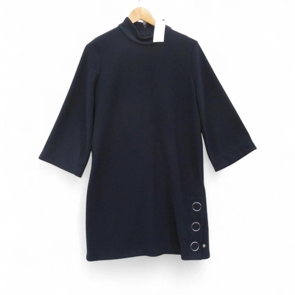 Клуб Монако темно-синий платье Великобритании большой насмешливый шеи трикотажа 3/4 рукав ярлыки Preloved - Изображение 1 из 4