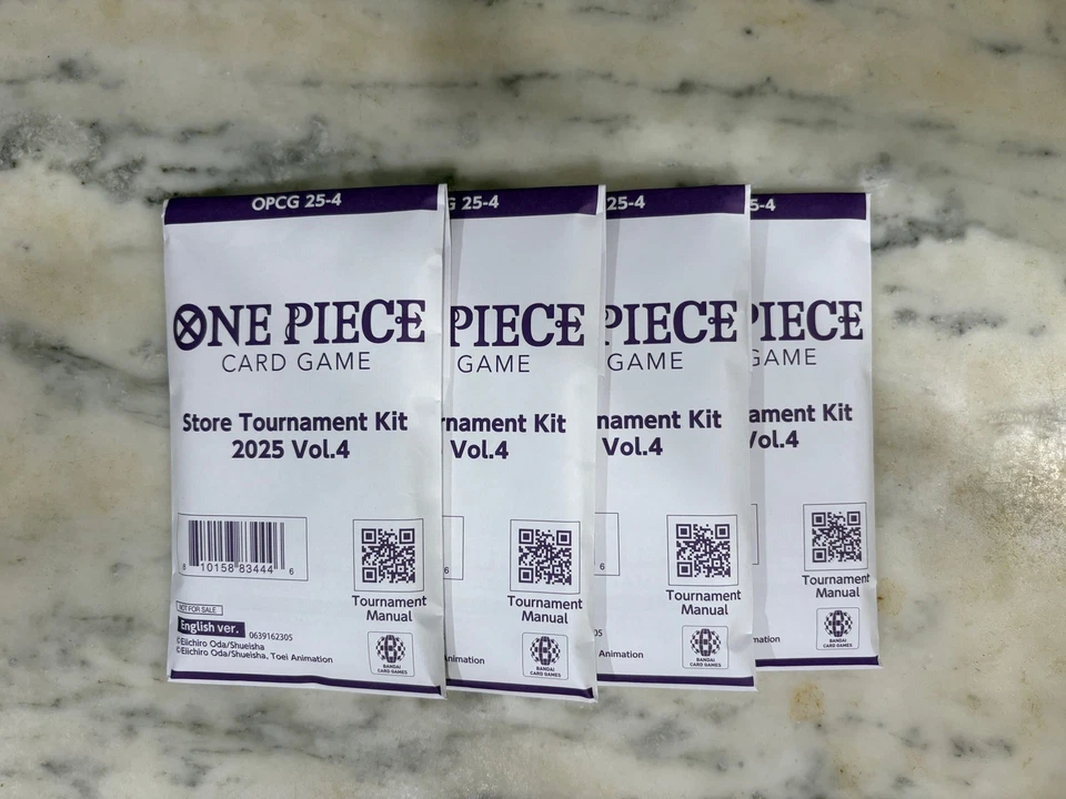 4x One Piece Card Game - Store Tournament Kit 2025 Volume 4 SEALED ENGLISH - Image 1 of 1