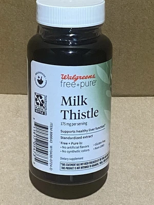 CARDO LÁCTEO 175mg Walgreens 100 Cápsulas Salud Hepática Exp 6/27 NUEVO Foto 1 de 2