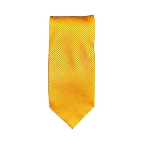 Men’s Tie Ermenegildo Zegna Orange Striped Tie - Picture 1 of 2
