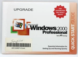 NEW Microsoft Windows 2000 Professional Dell OEM Upgrade kit with Product Key - Picture 1 of 2
