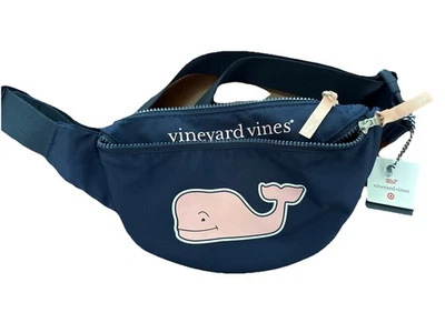 Riñonera Vineyard Vines Target Hip Pack Azul Marino Rosa Bandera EE. UU. Rojo Blanco Azul Bolso Cinturón Foto 1 de 3
