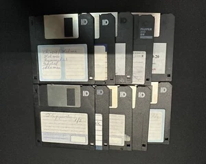 Diskettes USED 10 pieces, random picked / labeled / color - tested and formatted - Afbeelding 1 van 2