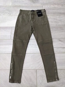 NEW Banana Republic MID-RISE SKINNY Women's Green Zipper Stretch Jeans Sz 27x28 - Picture 1 of 15