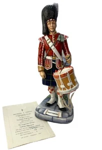 Michael Sutty Bone China Soldier Drummer Seaforth Highlanders Limited 7/50 COA - Picture 1 of 11