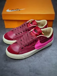Nike Blazer Low 77 Team Red Pink Prime Rattan Womens Size 7 Shoes DQ1470 600 NIB - Picture 1 of 10