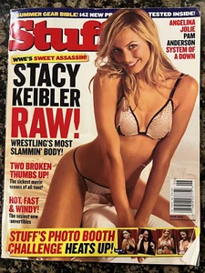 Stuff #67 June 2005 WWE's Stacy Keibler Raw! - Angelina Jolie Pam Anderson - Picture 1 of 3